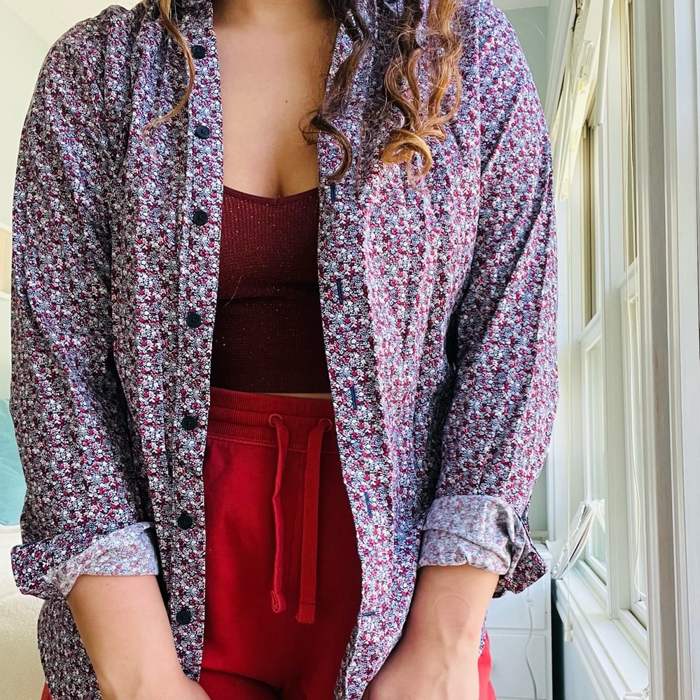 Oversized button down